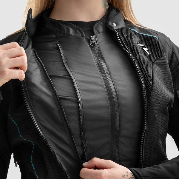 CHAQUETA REBELHORN JAX LADY NEGRA Y AZUL