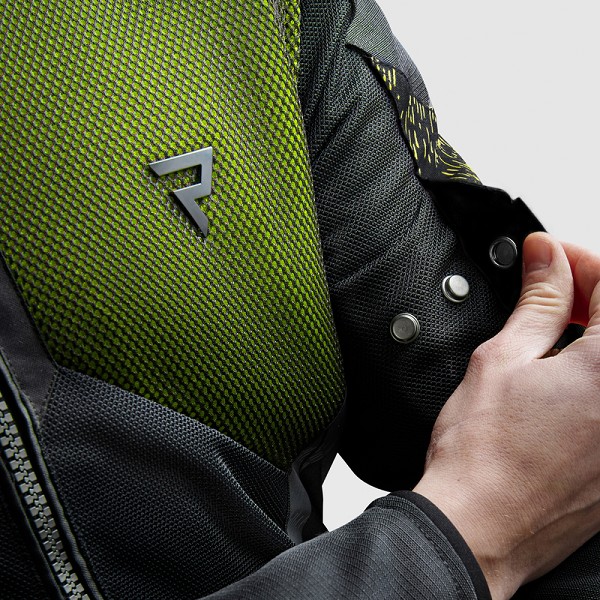 CHAQUETA REBELHORN JAX NEGRA Y AMARILLO FLUOR