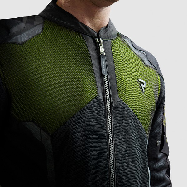 CHAQUETA REBELHORN JAX NEGRA Y AMARILLO FLUOR