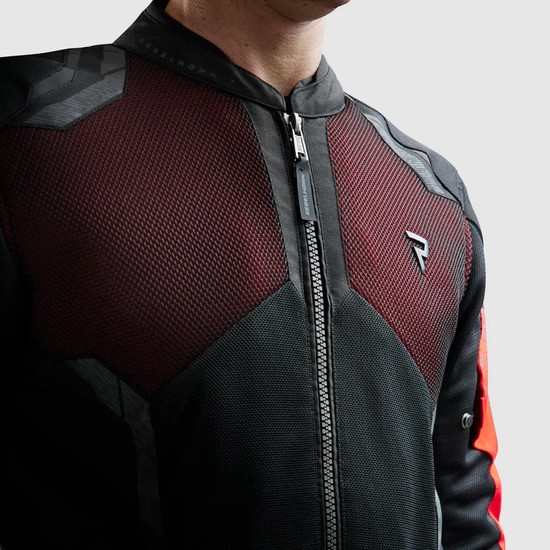 CHAQUETA REBELHORN JAX NEGRA Y ROJA