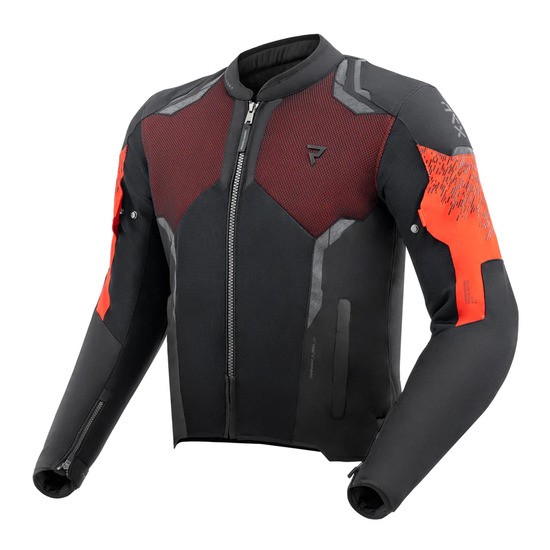 CHAQUETA REBELHORN JAX NEGRA Y ROJA
