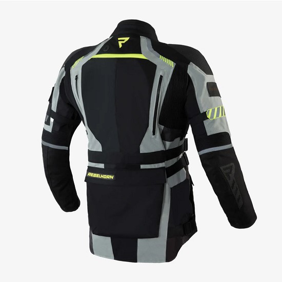 CHAQUETA REBELHORN PATROL GRIS, NEGRA Y AMARILLO FLUO