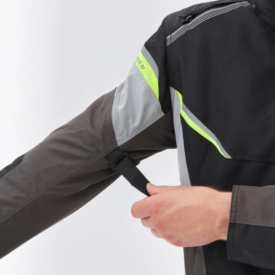 CHAQUETA REBELHORN SPARK NEGRA, GRIS Y AMARILLO FLUO