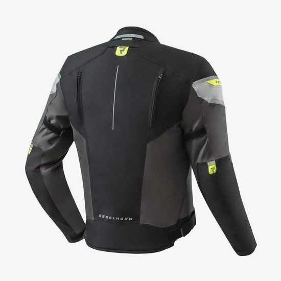 CHAQUETA REBELHORN SPARK NEGRA, GRIS Y AMARILLO FLUO