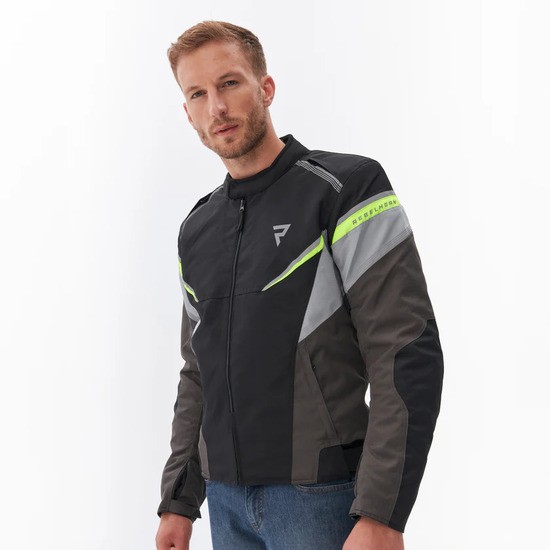 CHAQUETA REBELHORN SPARK NEGRA, GRIS Y AMARILLO FLUO