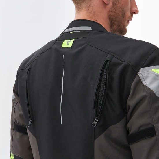 CHAQUETA REBELHORN SPARK NEGRA, GRIS Y AMARILLO FLUO