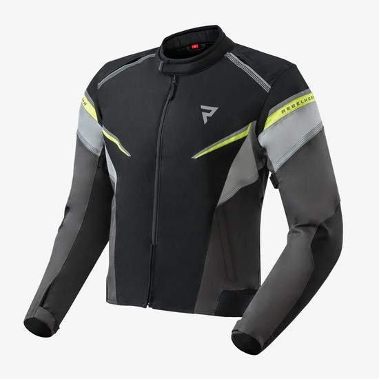 CHAQUETA REBELHORN SPARK NEGRA, GRIS Y AMARILLO FLUO