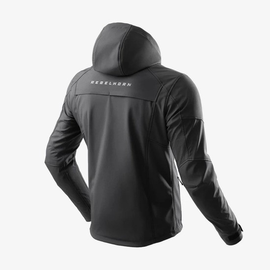 CHAQUETA REBELHORN TEXTIL SLASH NEGRA