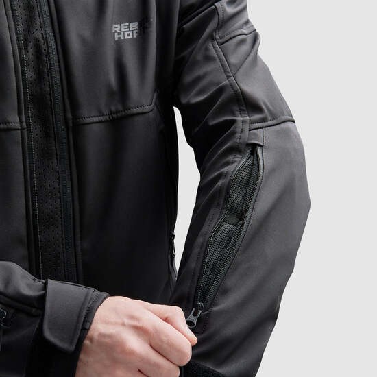 CHAQUETA REBELHORN TEXTIL SLASH NEGRA