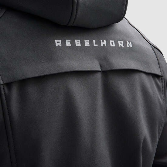 CHAQUETA REBELHORN TEXTIL SLASH NEGRA