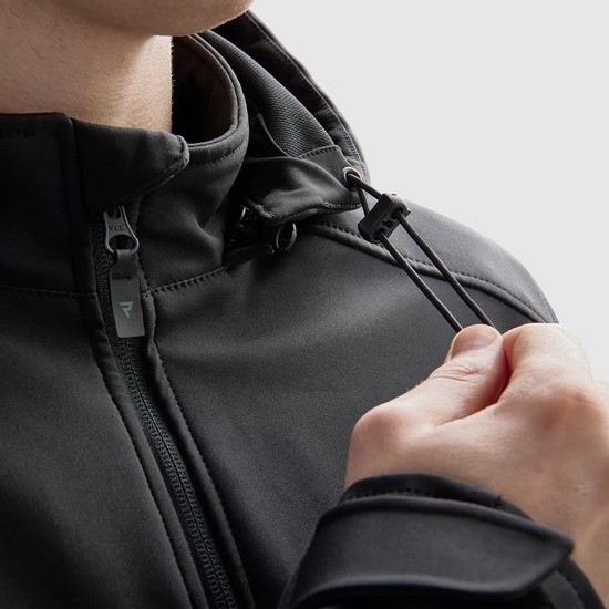 CHAQUETA REBELHORN TEXTIL SLASH NEGRA