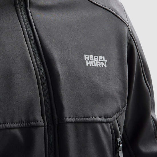 CHAQUETA REBELHORN TEXTIL SLASH NEGRA