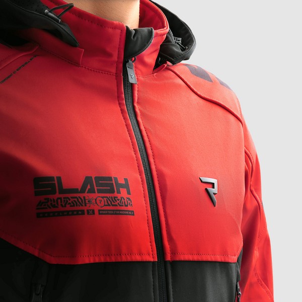 CHAQUETA REBELHORN TEXTIL SLASH ROJA