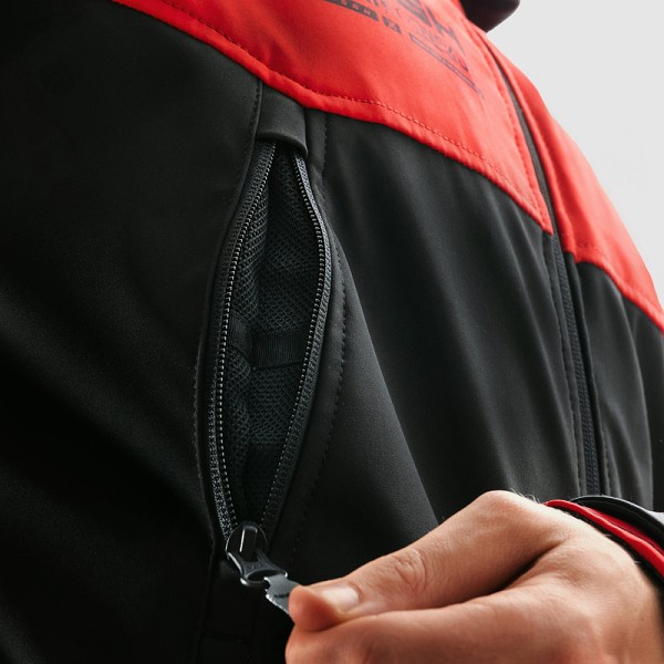CHAQUETA REBELHORN TEXTIL SLASH ROJA