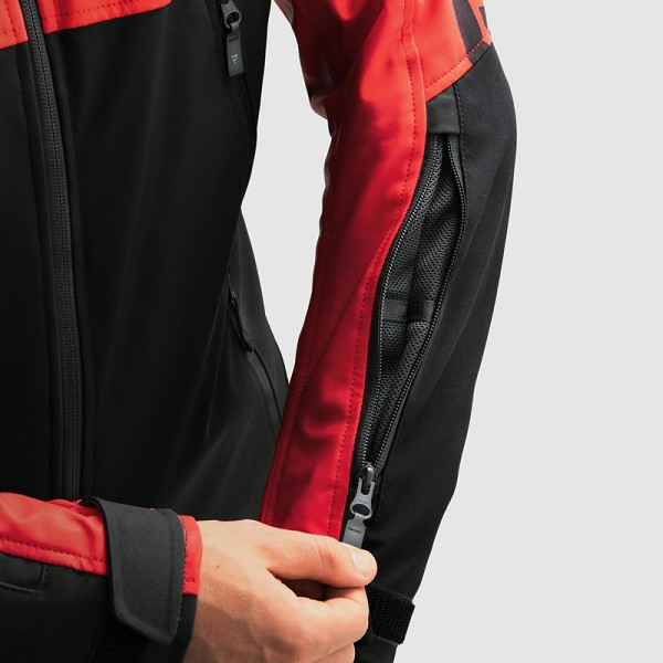 CHAQUETA REBELHORN TEXTIL SLASH ROJA