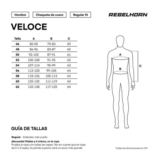 CHAQUETA REBELHORN VELOCE NEGRA