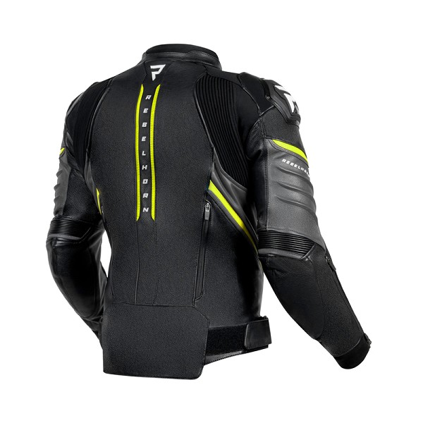 CHAQUETA REBELHORN VELOCE NEGRA Y AMARILLA
