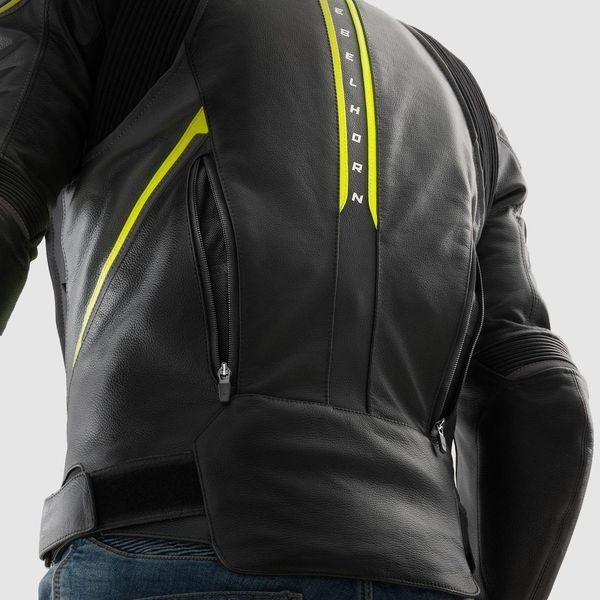 CHAQUETA REBELHORN VELOCE NEGRA Y AMARILLA