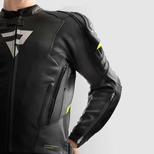 CHAQUETA REBELHORN VELOCE NEGRA Y AMARILLA