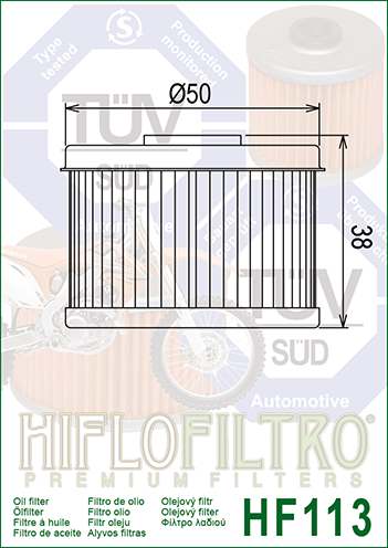 FILTRO ACEITE HF113