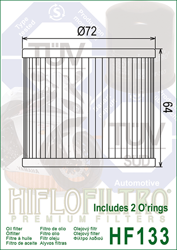 FILTRO ACEITE HF133