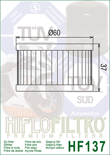 FILTRO ACEITE HF137
