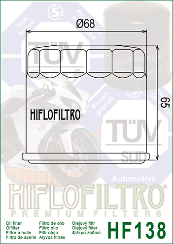 FILTRO ACEITE HF138