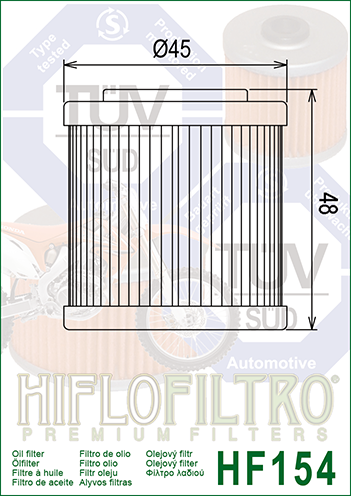 FILTRO ACEITE HF154