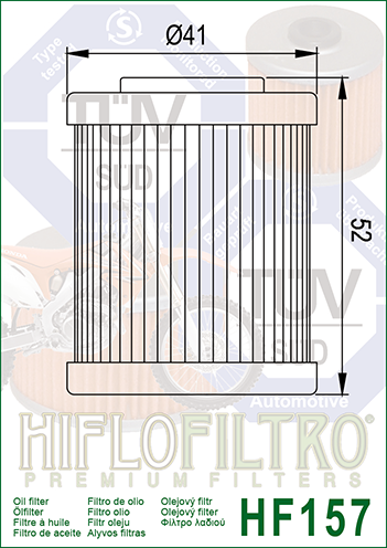 FILTRO ACEITE HF157
