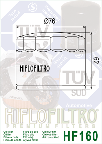 FILTRO ACEITE HF160
