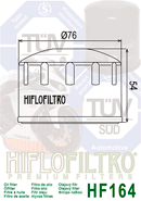 FILTRO ACEITE HF164