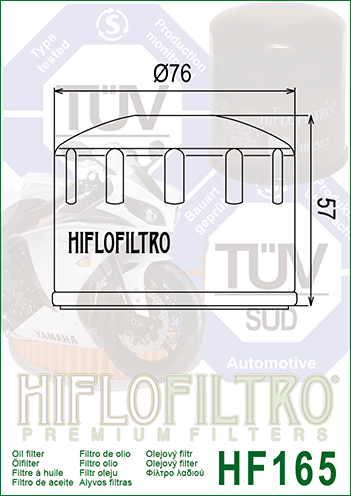 FILTRO ACEITE HF165