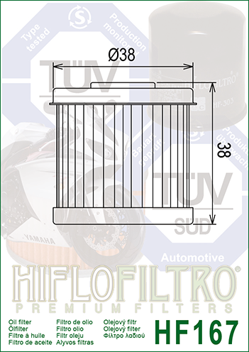 FILTRO ACEITE HF167