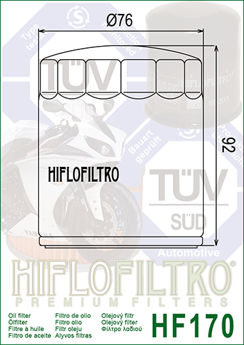 FILTRO ACEITE HF170C