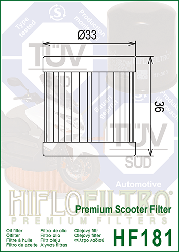 FILTRO ACEITE HF181