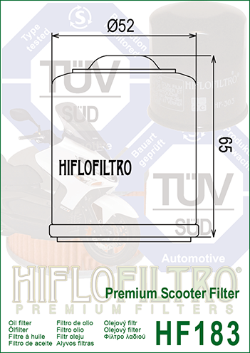 FILTRO ACEITE HF183