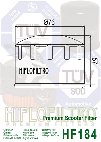 FILTRO ACEITE HF184