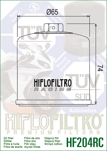 FILTRO ACEITE HF204RC