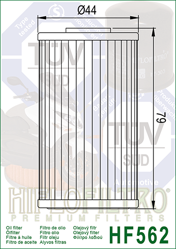 FILTRO ACEITE HF562