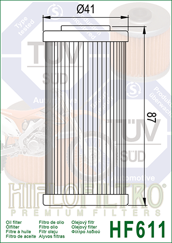 FILTRO ACEITE HF611