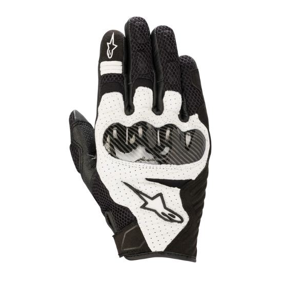 GUANTE ALPINESTARS SMX-1 AIR V2 NEGRO Y BLANCO