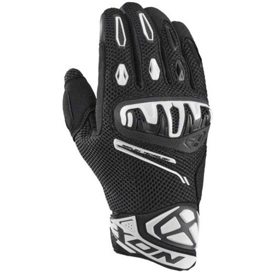 GUANTE IXON MIRAGE AIR FLOW NEGRO Y BLANCO