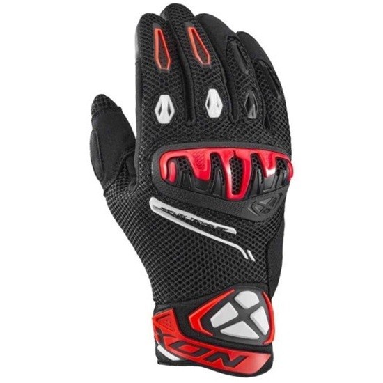 GUANTE IXON MIRAGE AIR FLOW NEGRO Y ROJO