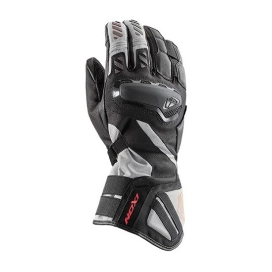 GUANTE IXON MS DRAKKAR NEGRO, GRIS Y ROJO