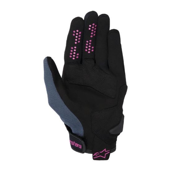 GUANTES ALPINESTARS CHROME V2 MUJER ASFALTO, NEGRO Y VIOLETA