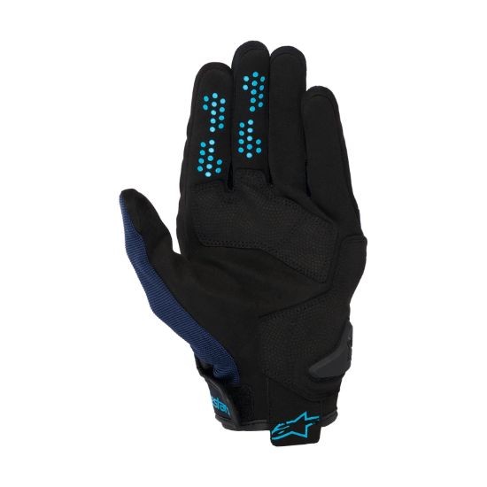 GUANTES ALPINESTARS CHROME V2 NEGRO Y AZUL