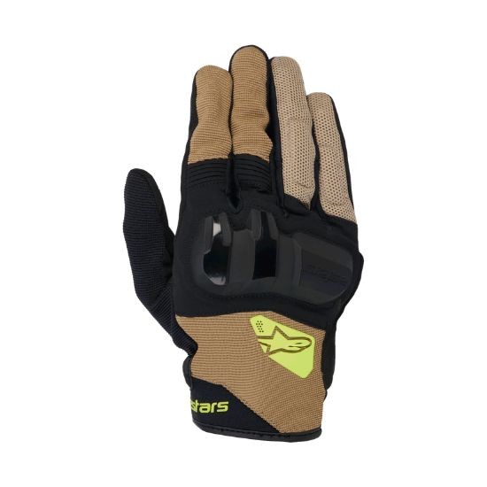 GUANTES ALPINESTARS CHROME V2 NEGRO Y KHAKI