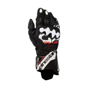 GUANTES ALPINESTARS DE CUERO GP PLUS R V3 NEGRO Y BLANCO