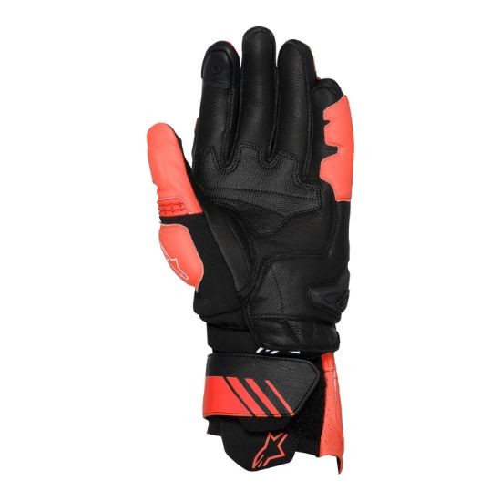 GUANTES ALPINESTARS DE CUERO GP PLUS R V3 ROJO Y NEGRO