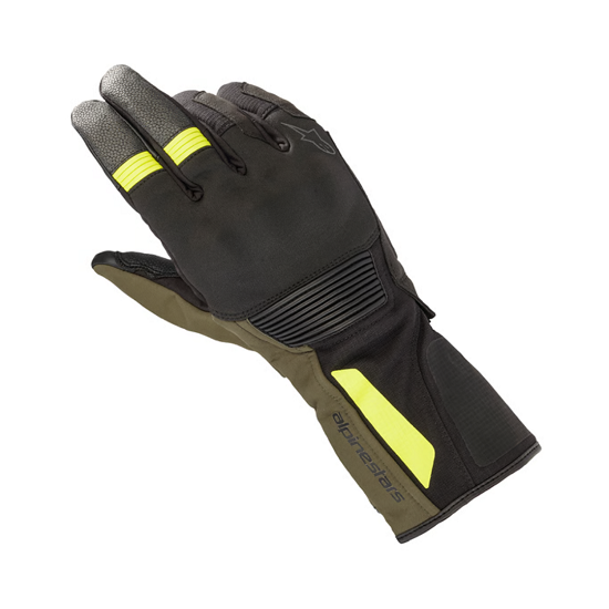GUANTES ALPINESTARS DENALI AEROGEL DRYSTAR NEGROS, FOREST Y AMARILLO FLUO
